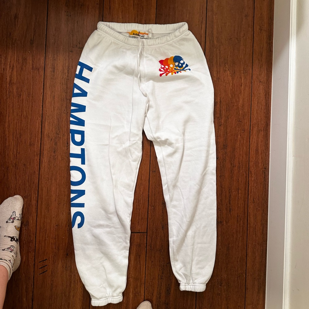 Hamptons White aviator nation Sweatpants